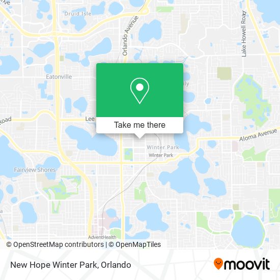 New Hope Winter Park map