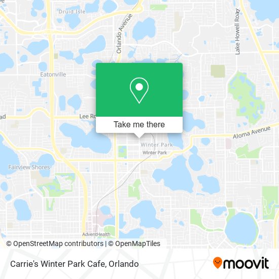 Mapa de Carrie's Winter Park Cafe