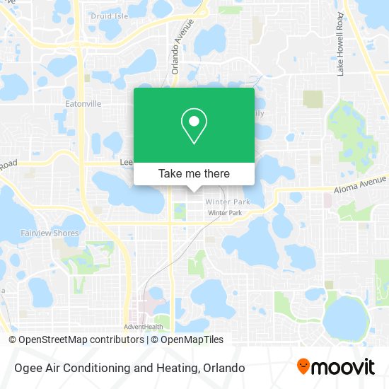 Mapa de Ogee Air Conditioning and Heating