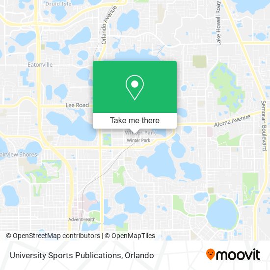 Mapa de University Sports Publications