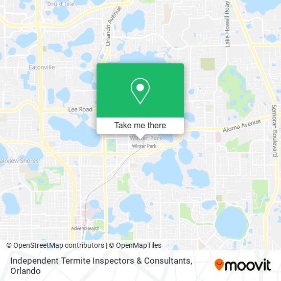 Independent Termite Inspectors & Consultants map