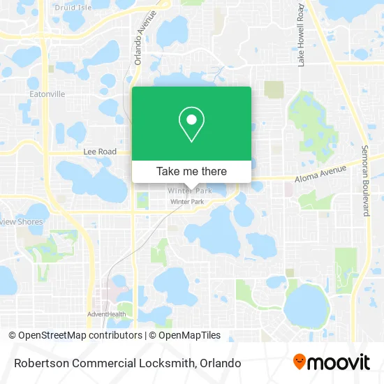 Robertson Commercial Locksmith map