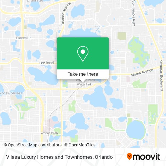 Vilasa Luxury Homes and Townhomes map