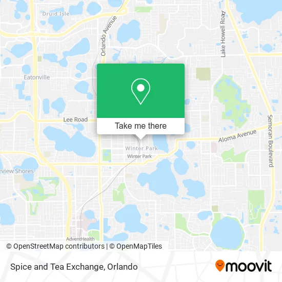 Spice and Tea Exchange map