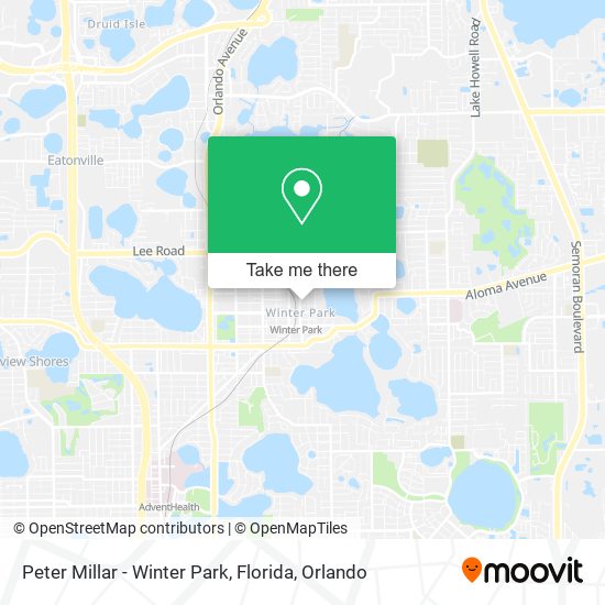 Peter Millar - Winter Park, Florida map