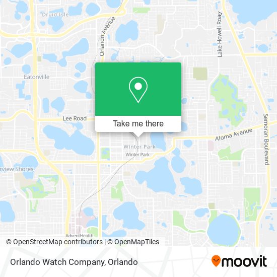 Orlando Watch Company map