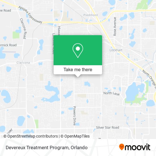 Devereux Treatment Program map