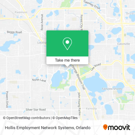 Hollis Employment Network Systems map