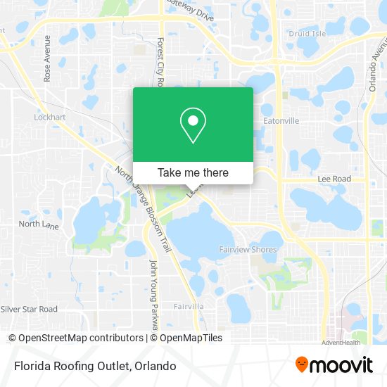 Florida Roofing Outlet map