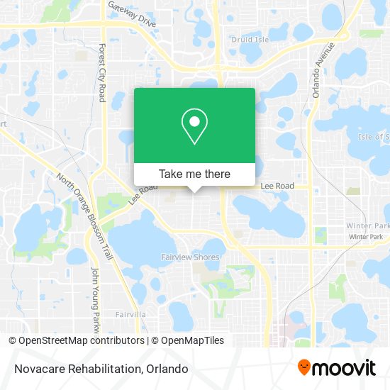 Novacare Rehabilitation map