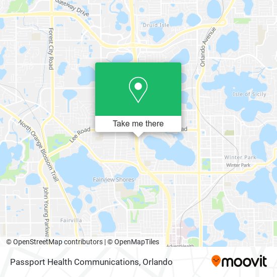 Passport Health Communications map