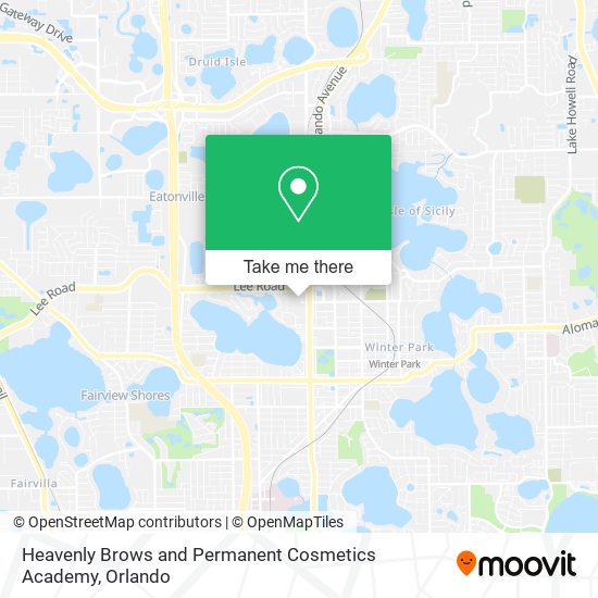 Heavenly Brows and Permanent Cosmetics Academy map