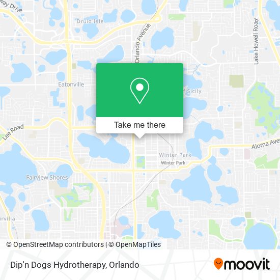 Mapa de Dip'n Dogs Hydrotherapy