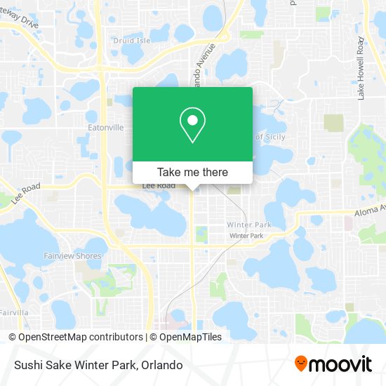 Sushi Sake Winter Park map
