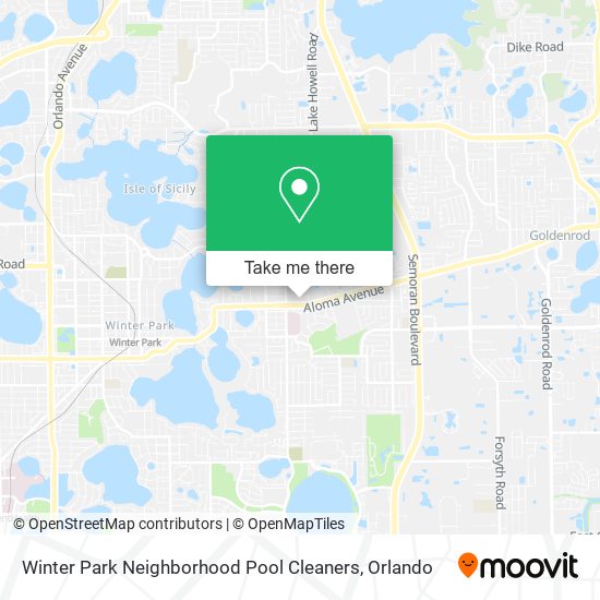 Winter Park Neighborhood Pool Cleaners map