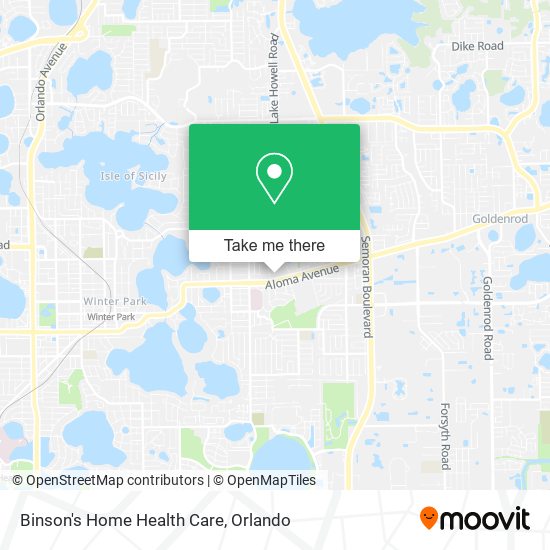 Mapa de Binson's Home Health Care