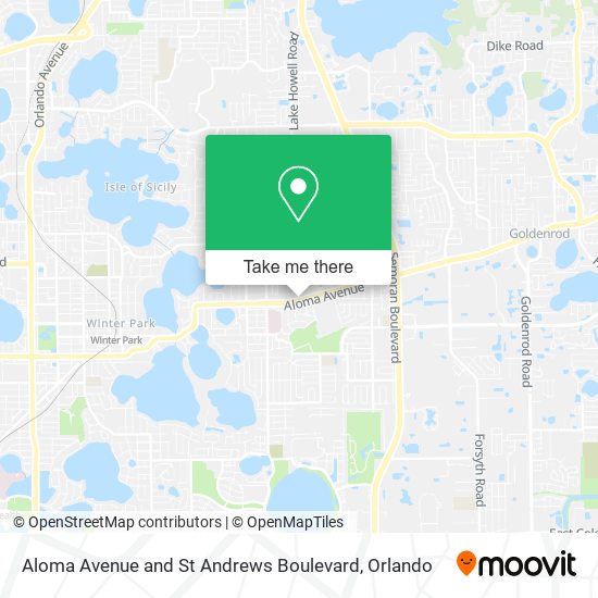 Mapa de Aloma Avenue and St Andrews Boulevard