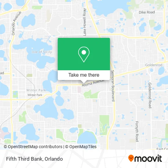 Fifth Third Bank map