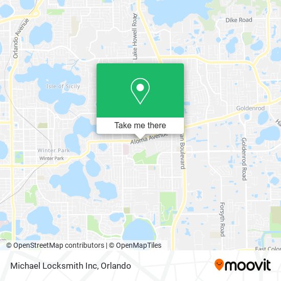 Mapa de Michael Locksmith Inc