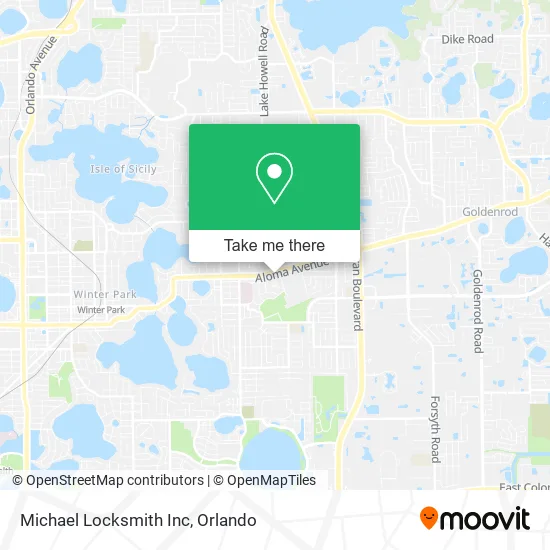 Michael Locksmith Inc map