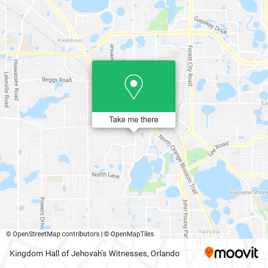 Mapa de Kingdom Hall of Jehovah's Witnesses