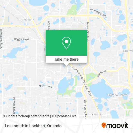 Locksmith in Lockhart map