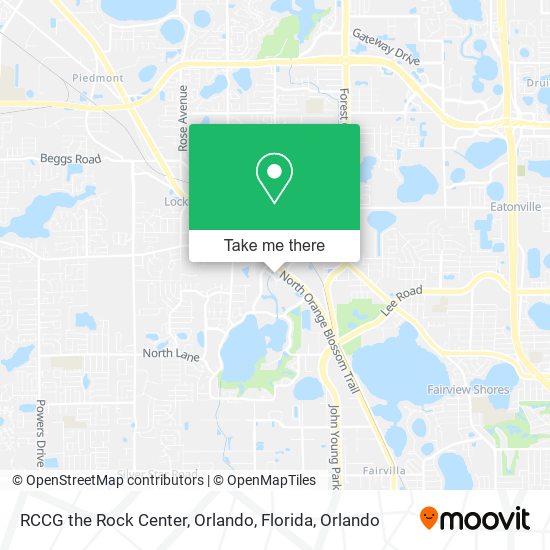 RCCG the Rock Center, Orlando, Florida map