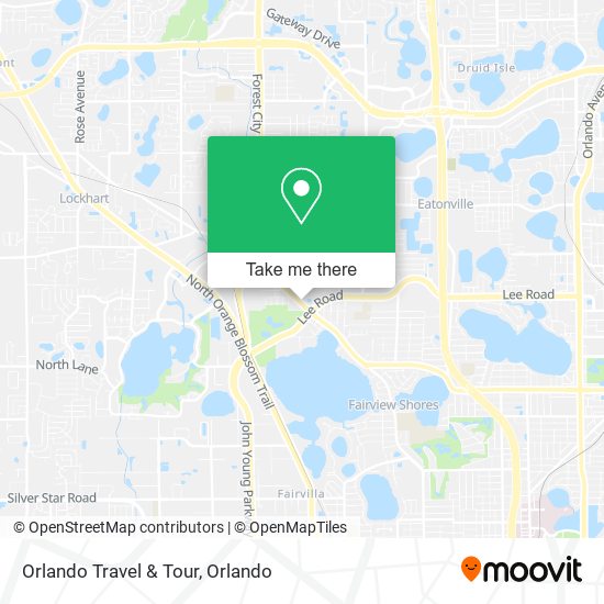 Mapa de Orlando Travel & Tour