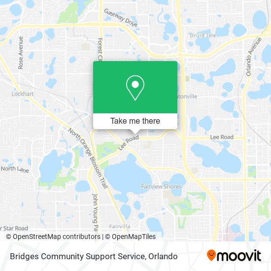 Bridges Community Support Service map