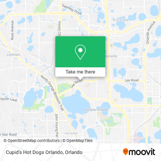 Mapa de Cupid's Hot Dogs Orlando