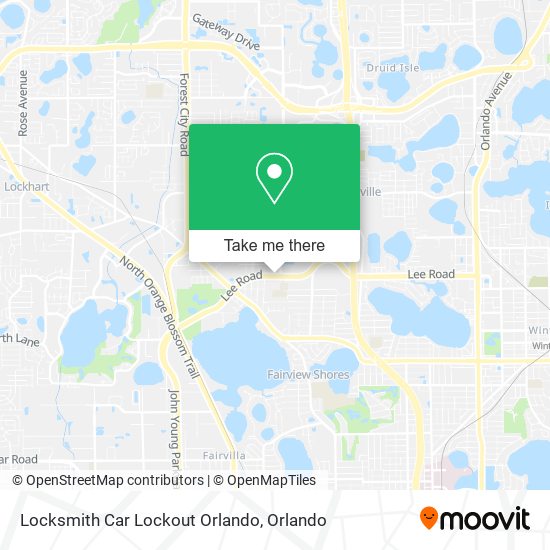 Mapa de Locksmith Car Lockout Orlando