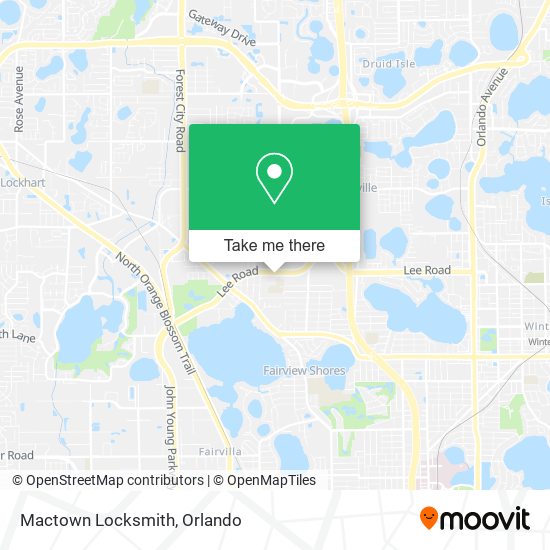 Mactown Locksmith map