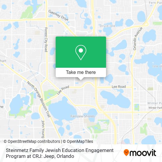 Steinmetz Family Jewish Education Engagement Program at CRJ: Jeep map