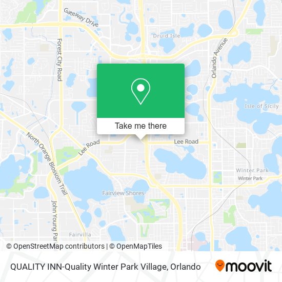 QUALITY INN-Quality Winter Park Village map