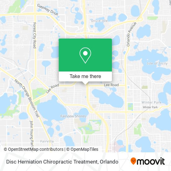 Disc Herniation Chiropractic Treatment map