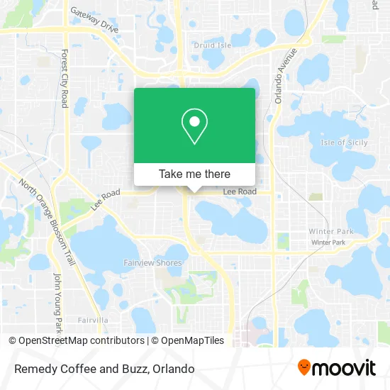 Remedy Coffee and Buzz map