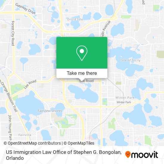 Mapa de US Immigration Law Office of Stephen G. Bongolan