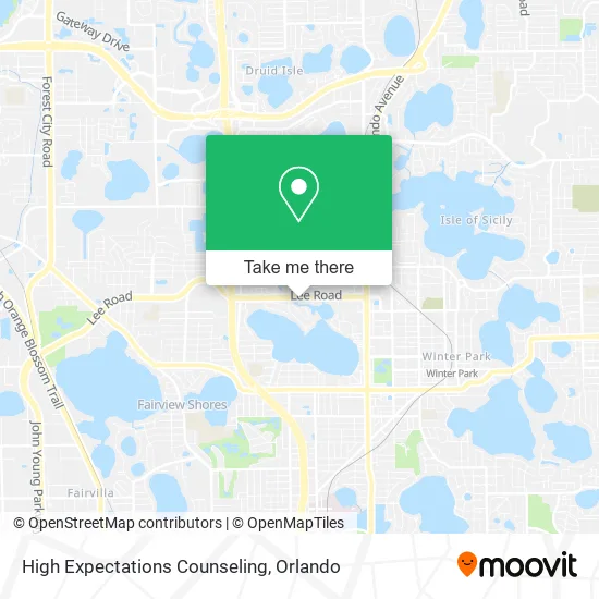 Mapa de High Expectations Counseling