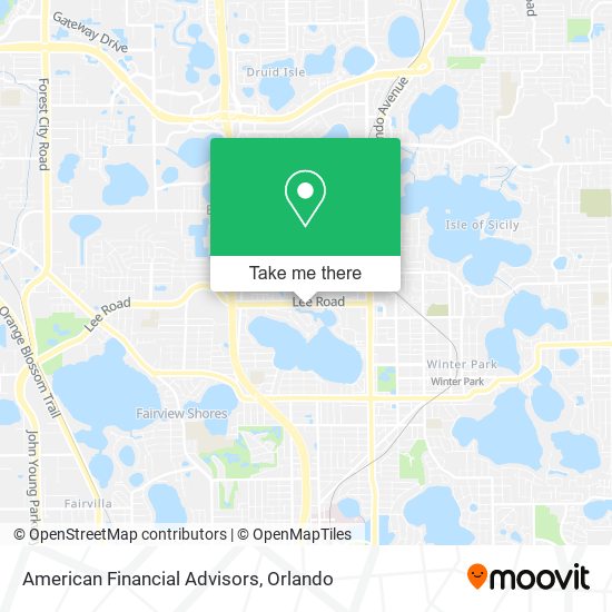American Financial Advisors map