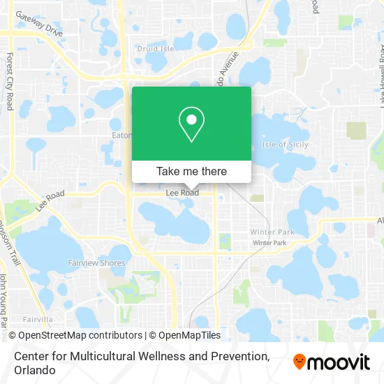 Center for Multicultural Wellness and Prevention map