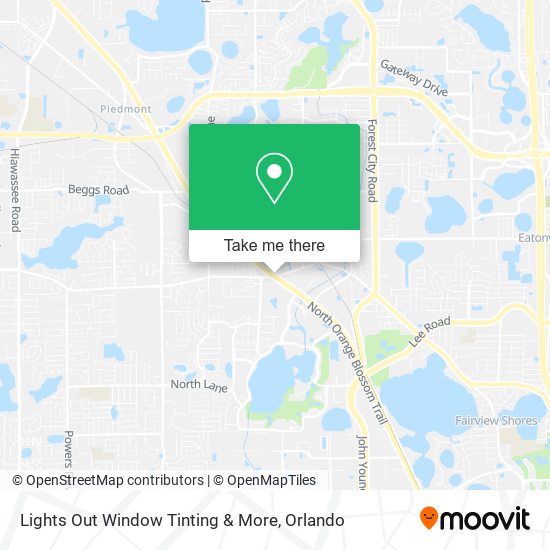 Mapa de Lights Out Window Tinting & More