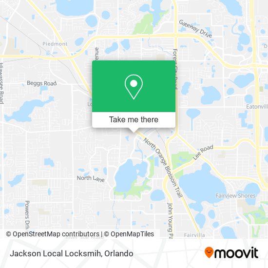 Jackson Local Locksmih map