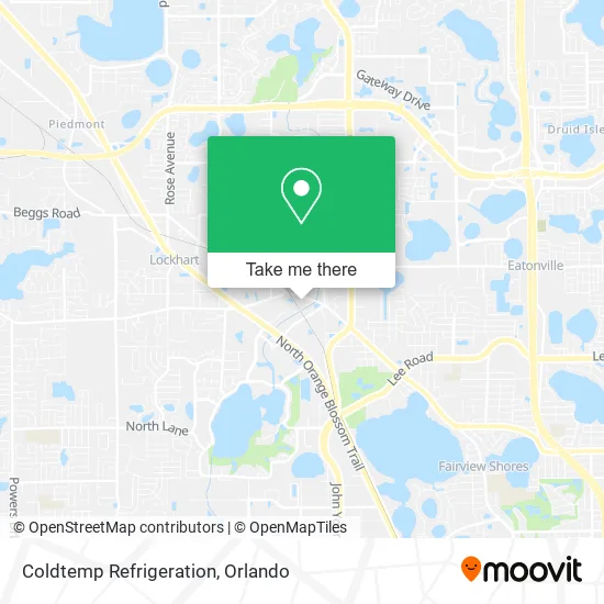 Coldtemp Refrigeration map