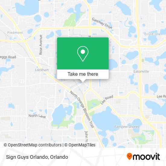 Mapa de Sign Guys Orlando