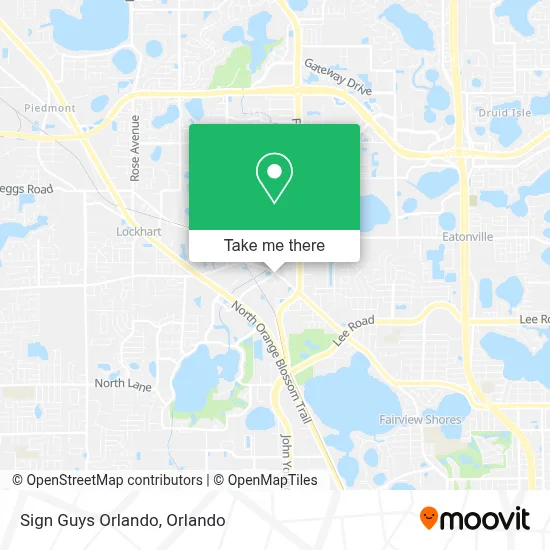 Sign Guys Orlando map