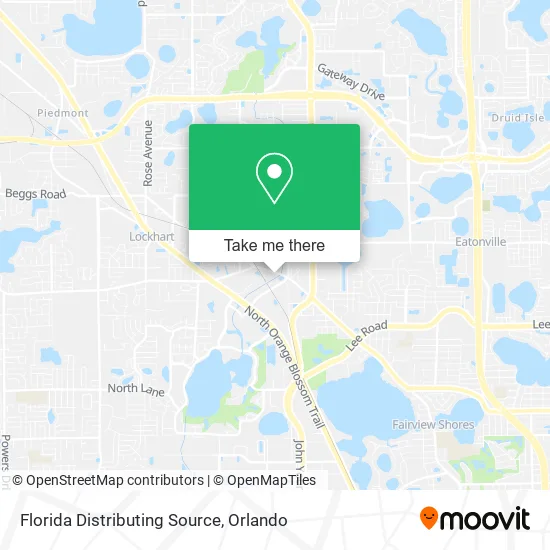 Mapa de Florida Distributing Source