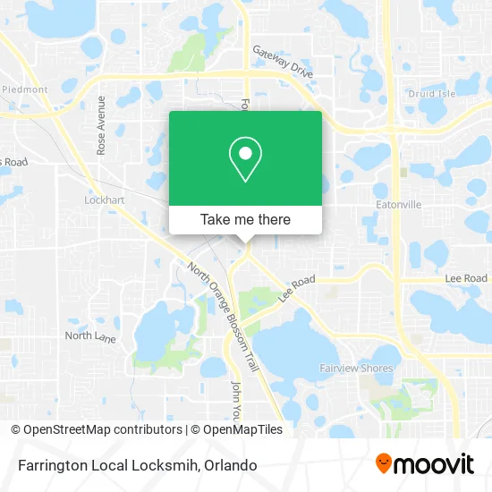 Farrington Local Locksmih map