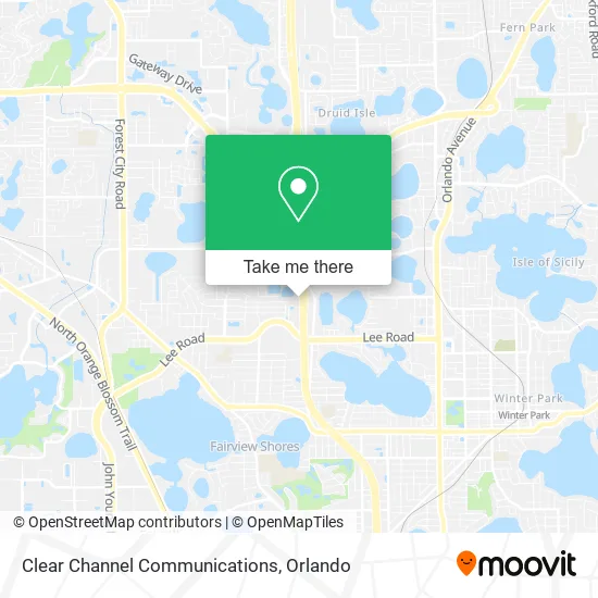 Clear Channel Communications map