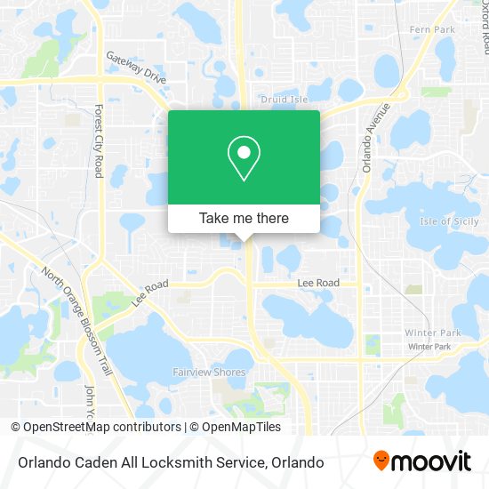 Mapa de Orlando Caden All Locksmith Service
