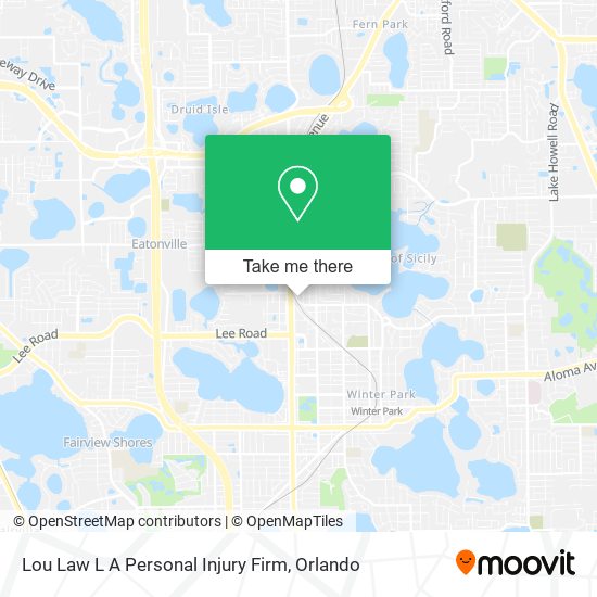 Lou Law L A Personal Injury Firm map